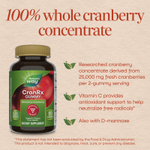 Nature's Way, CranRx®, жевательные таблетки с биоактивной клюквой, 60 жевательных таблеток