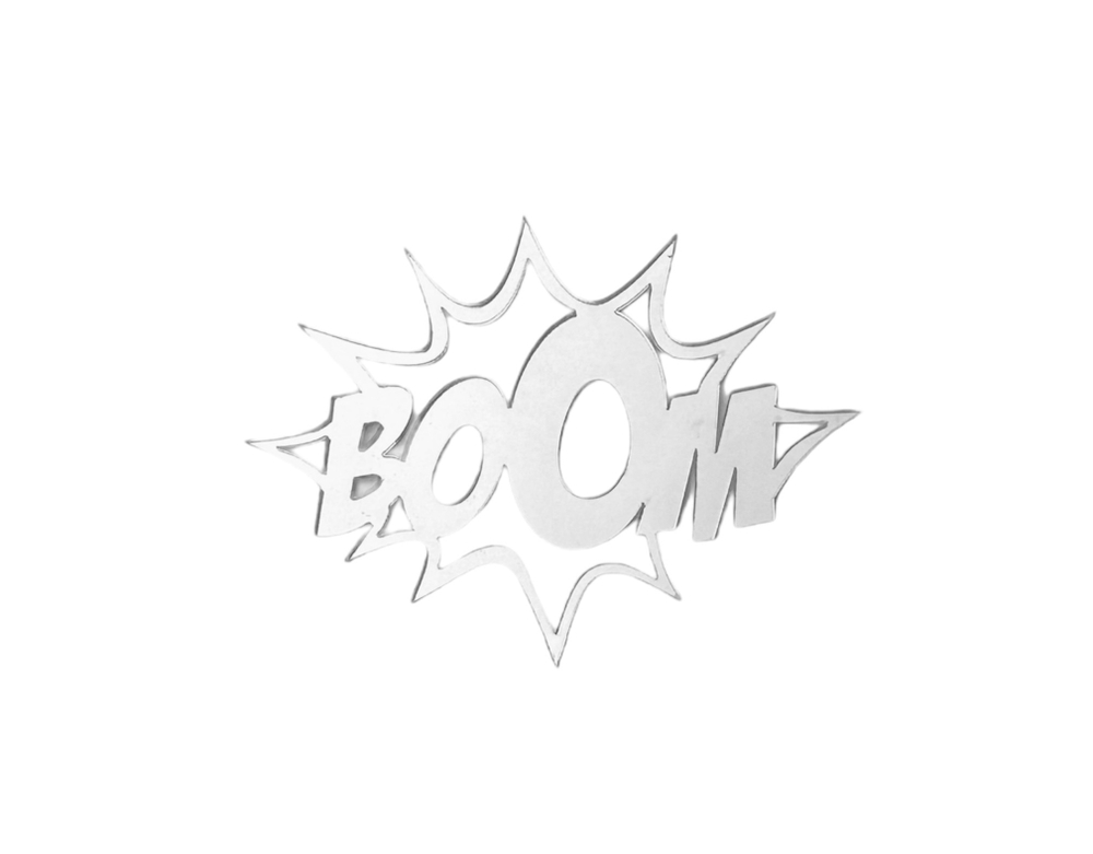 Топпер на торец  "Boom" акрил, 8 см