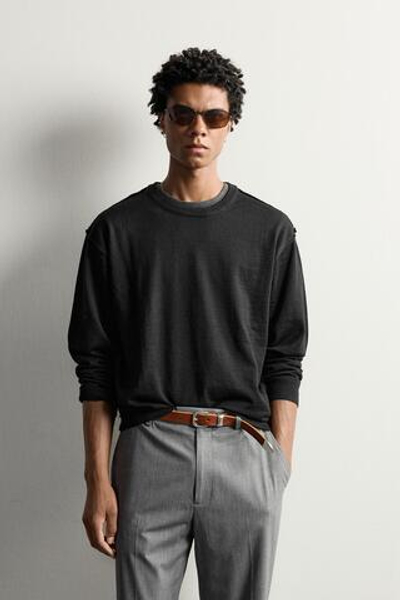 СВИТЕР REGULAR FIT СО ШВАМИ — ZARA