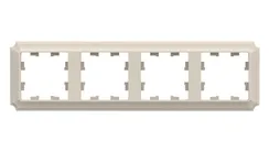 Рамка пластиковая на 4 поста универсальная Systeme Electric AtlasDesign Antique Бежевый ATN100204