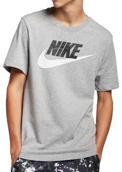 Мужская теннисная футболка Nike Sportswear T-Shirt Icon Futura M - серый