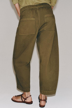 ZARA БРЮКИ BARREL — ZW COLLECTION, ХАКИ
