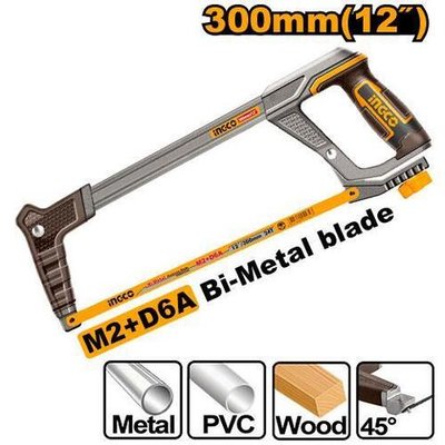 Ножовка по металлу 300мм SUPER INGCO HHF3188 INDUSTRIAL