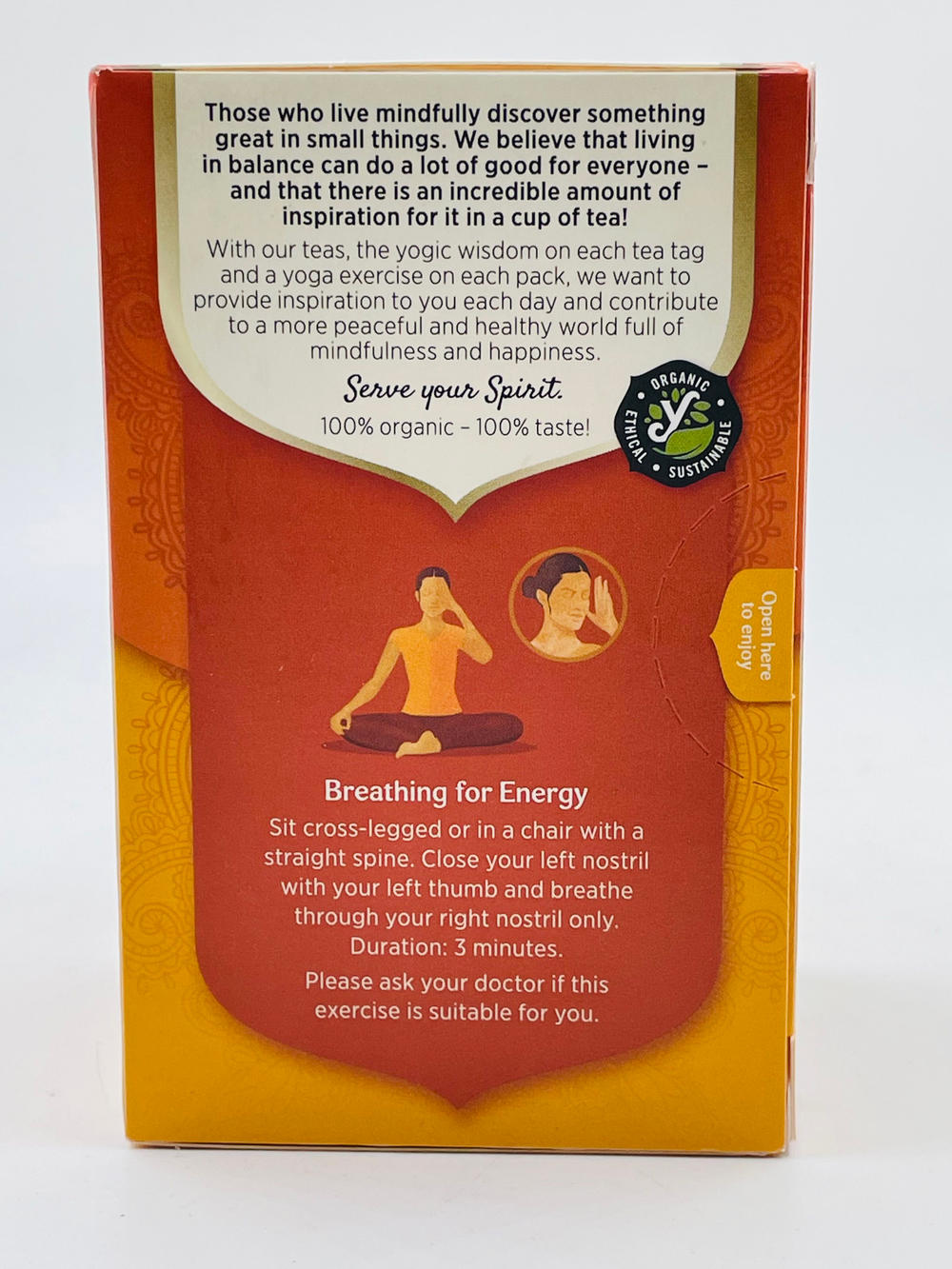 Чай Yogi Tea Ginger Orange With Vanilia аюрведическая смесь с имбирем, апельсином и ванилью, 17 пакетиков, 30,6 г