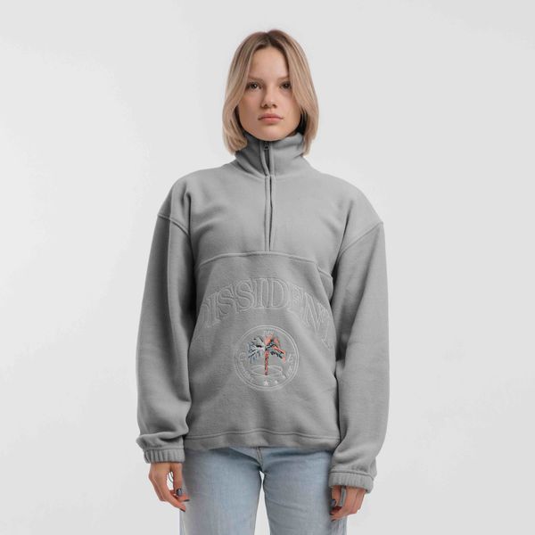 Толстовка флисовая DZ AW24 серая - фото 4