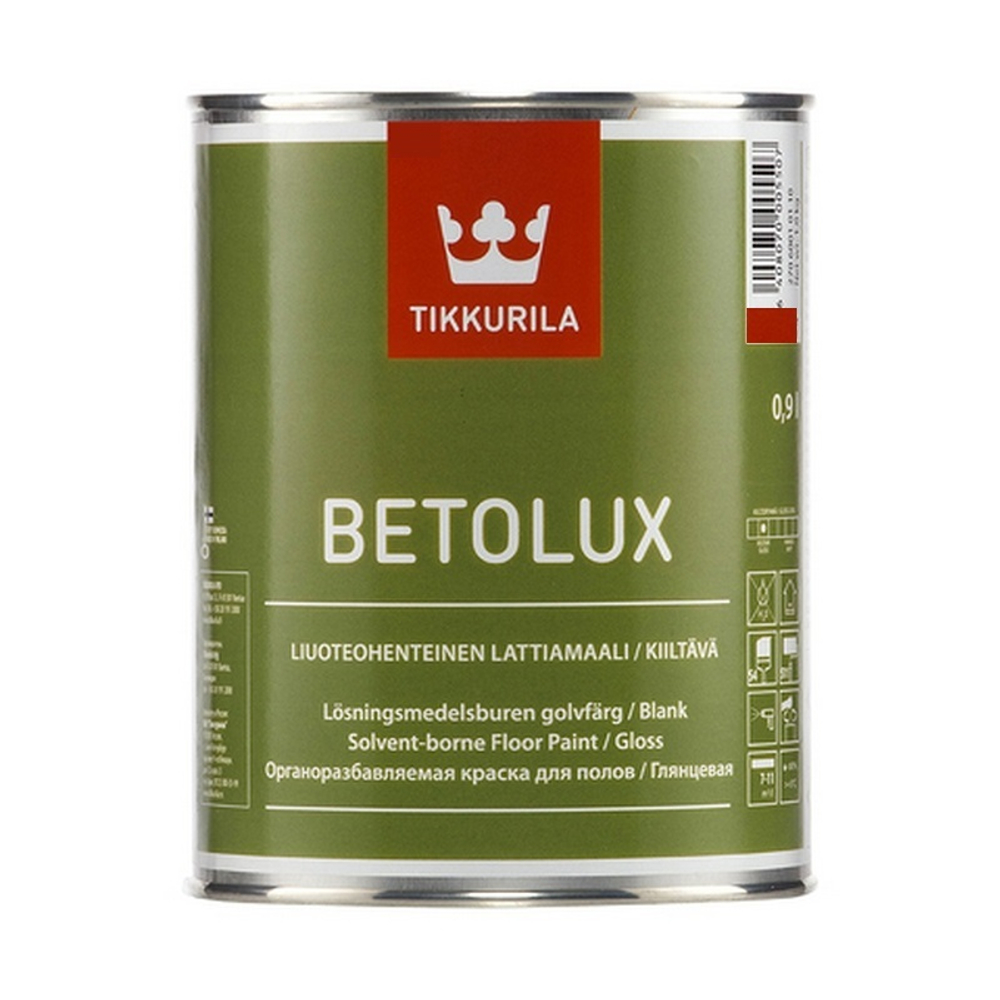 Краска  для полов Tikkurila Betolux База С (0,9л) Под колеровку