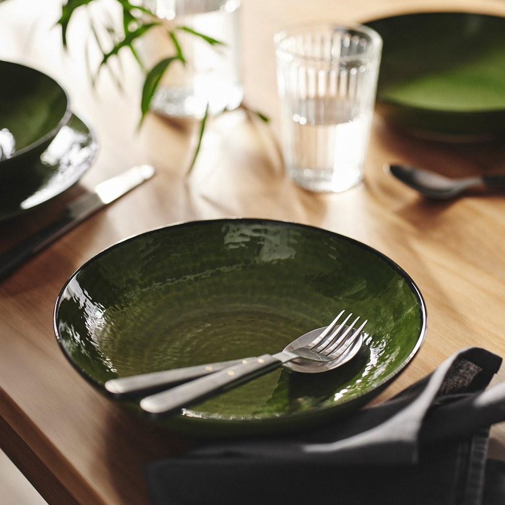 IKEA PELARKAKTUS  (ИКЕА ПЕЛАРКАКТУС)  -  Тарелка глубокая - зеленый 23 см