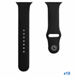 Ремешок силиконовый Sport для Apple Watch 42/44 мм, на кнопке (в ассорт.)