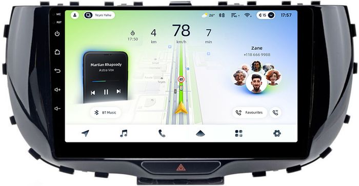Магнитола для KIA Soul 3 2019+ - Teyes CC4L-DTS монитор 9" IPS, Android 14, Быстрая, Snapdragon 662, CarPlay, 4G SIM-слот