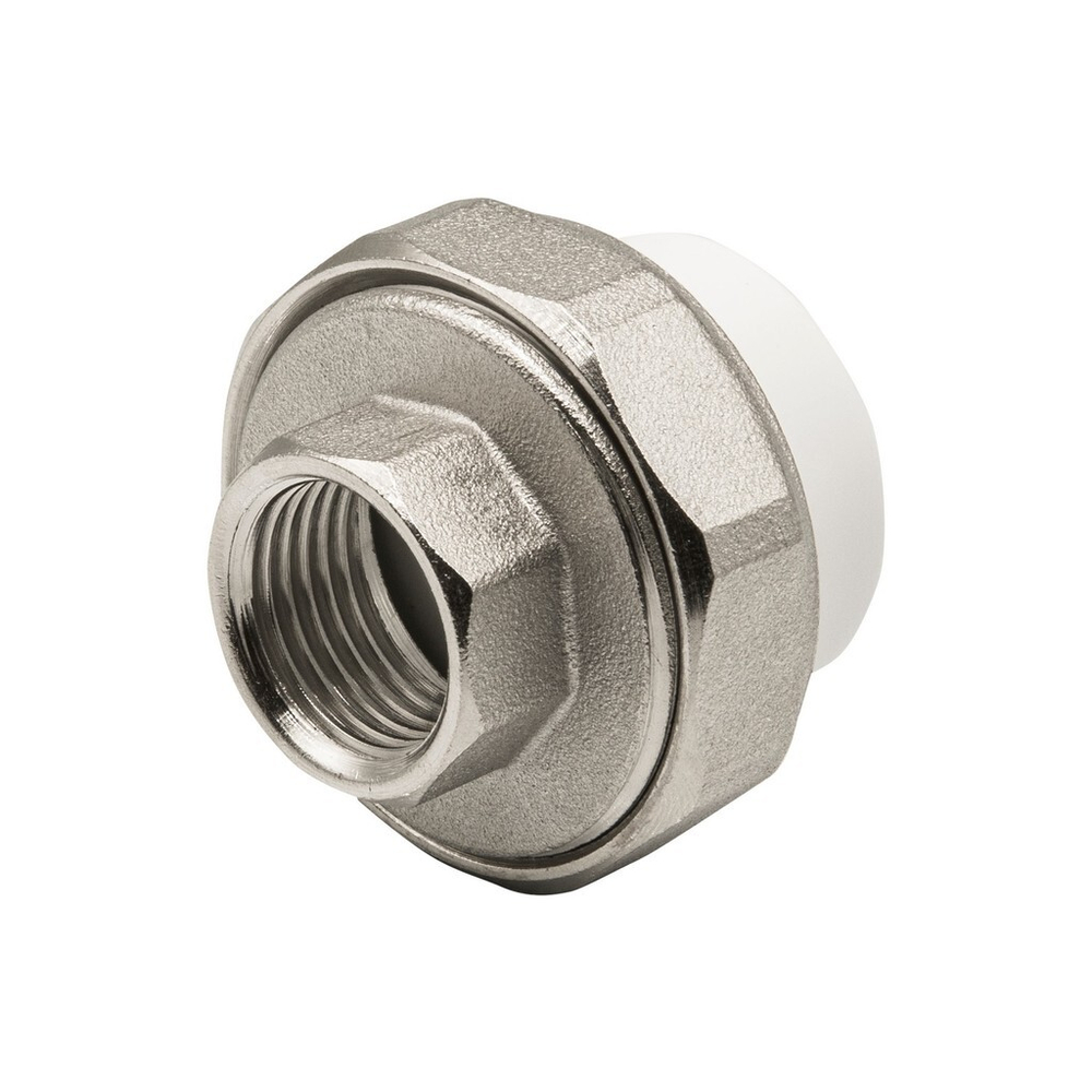 Муфта комб. разъемная, вн 25х1/2" EVER® БЕЛЫЙ (Россия)