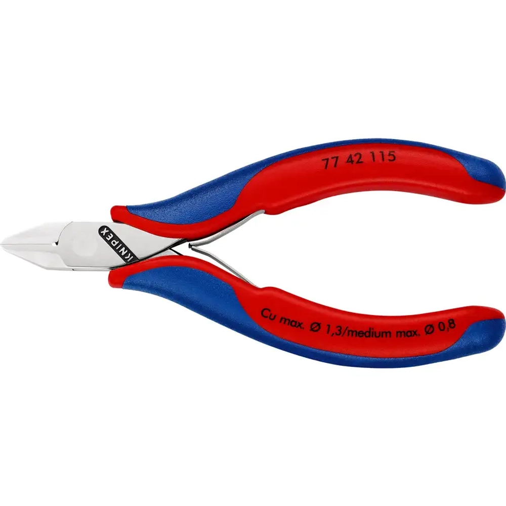 Кусачки боковые для электроники 115 мм Knipex 77 42 115