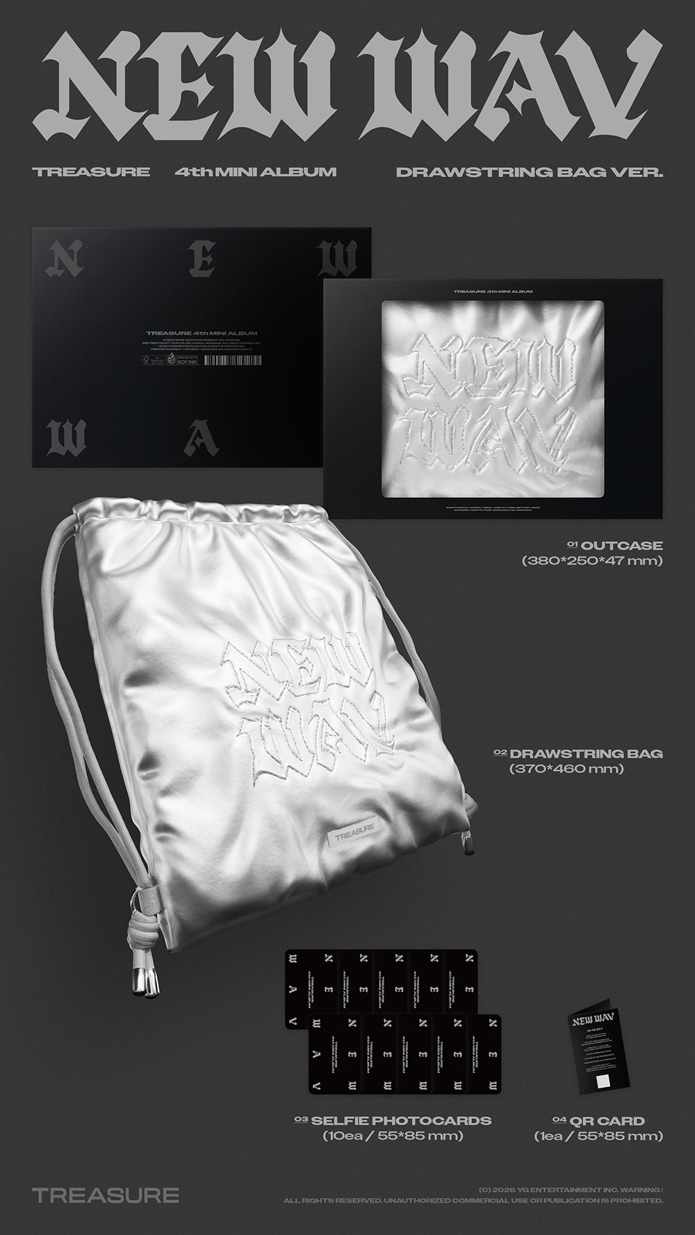 [Альбом] TREASURE - NEW WAV (DRAWSTRING BAG VER.) (Limited Edition)