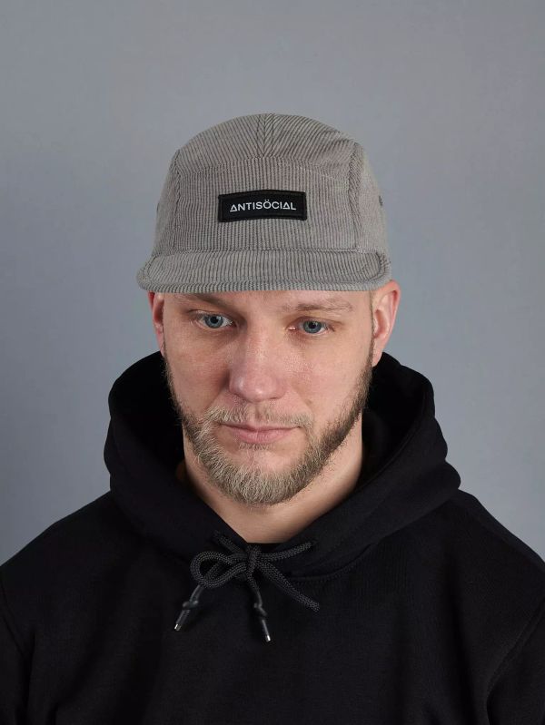 Кепка 5 panel Velvet Серая - фото 2