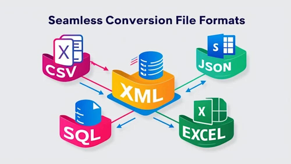 Обмен данными в формате xml, csv, excel, json