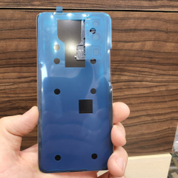 Крышка для Honor 30 Pro Plus - задняя стеклянная панель "хорошее качество" (серебристо-сиреневого цвета)