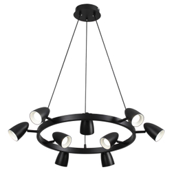 8237/9 COMFI LN26 256 черный, металл Светильник подвесной GU10 LED 9*7W 220V ILMINA