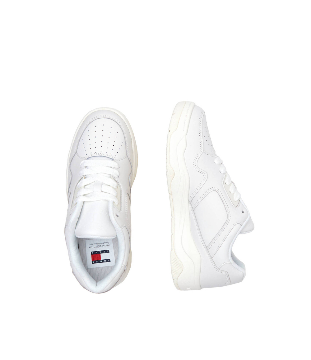 Кожаные кроссовки new basket Tommy Jeans - белый(EN0EN02524)