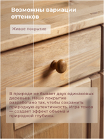 Тумба, 48х39х81, Лена, однодверная, из массива дерева, с ящиком, буфет для кухни, бейц, Dipriz