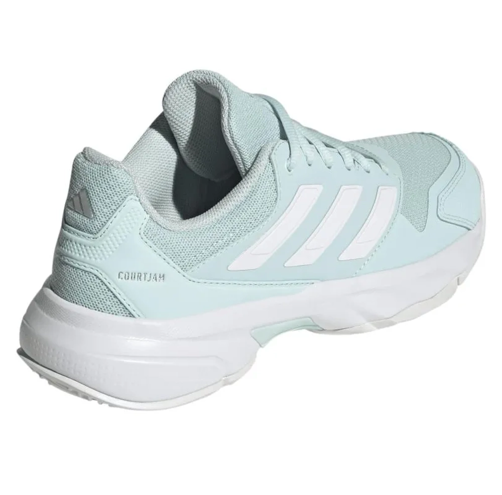 Женские Кроссовки теннисные Adidas CourtJam Control 3 W - halo mint/cloud white/silver metallic