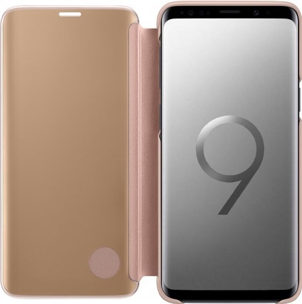 Чехол-книжка Samsung Clear View Standing для Galaxy S9 (золотистый)