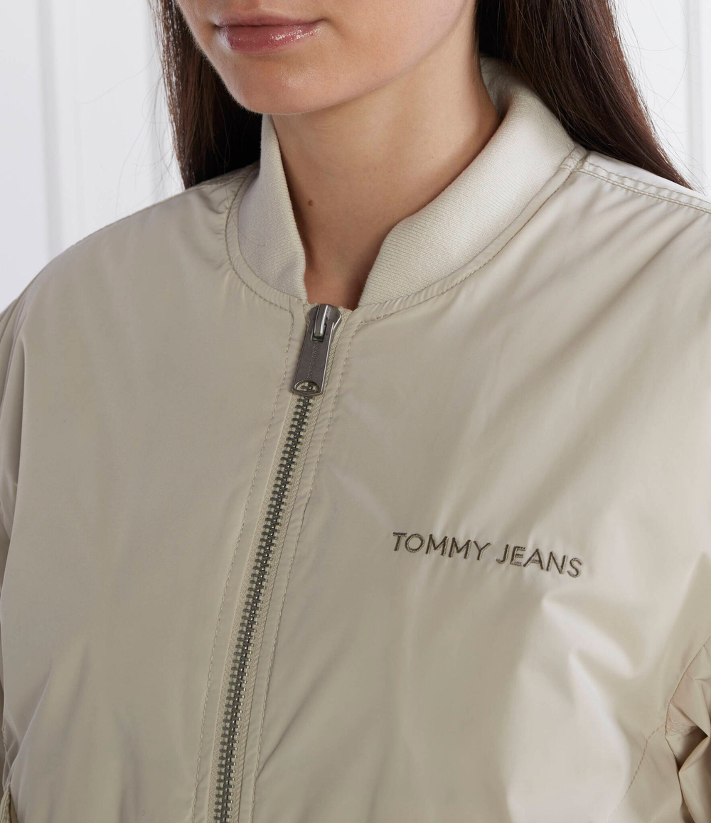 Куртка бомбер Tommy Jeans - кремовый(DW0DW17240)