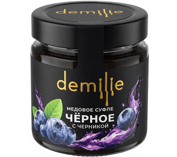 Медовое суфле чёрное с черникой Demilie 200 мл