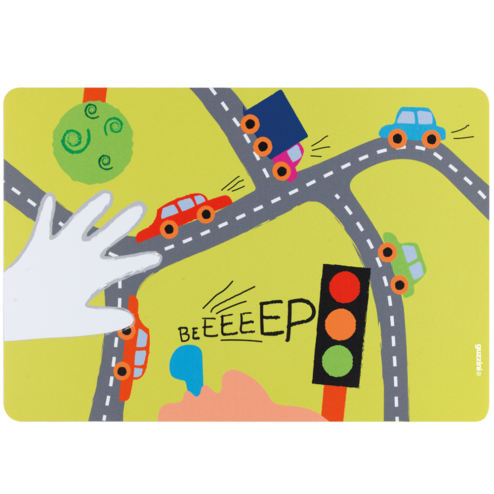 Мат сервировочный детский on the road, в ассортименте