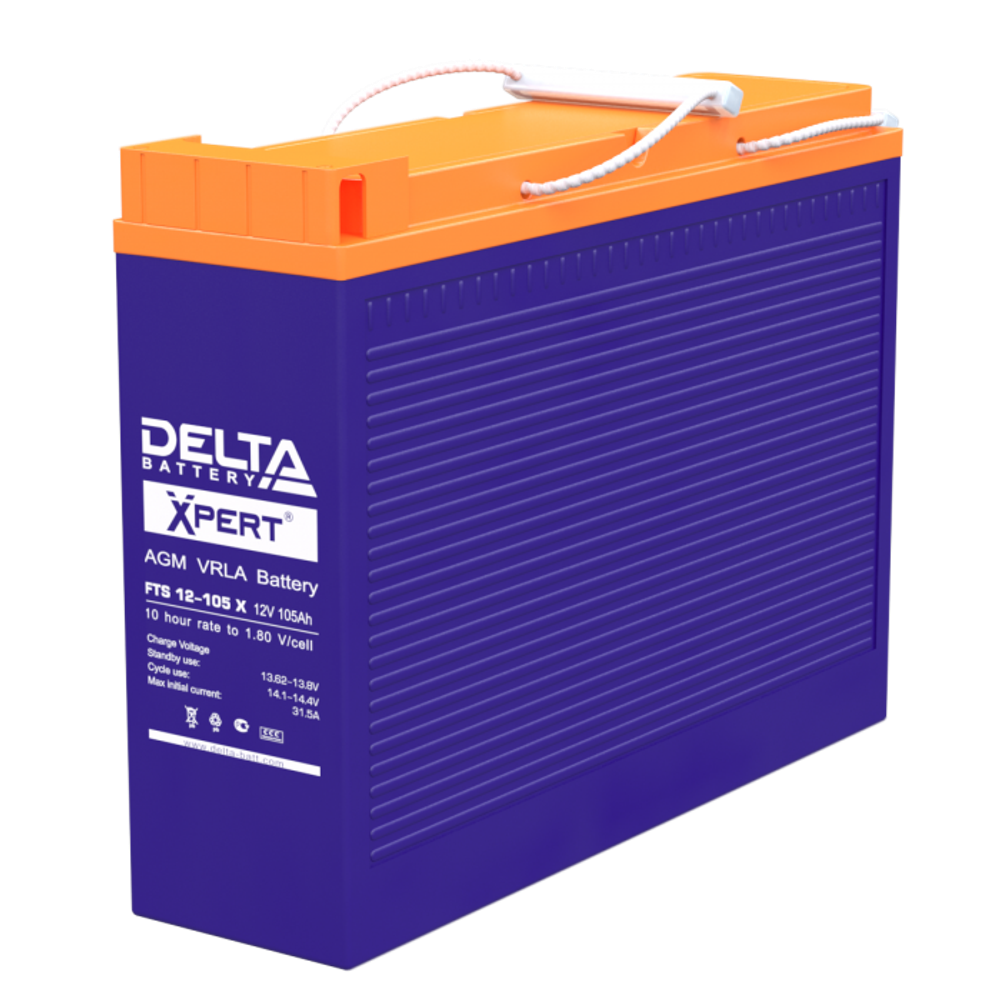 Аккумулятор DELTA Xpert FTS 12-105 X | 105 Ач | 12В AGM