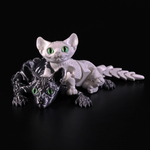 Подвижный котёнок Сфинкс, игрушка антистресс, белый