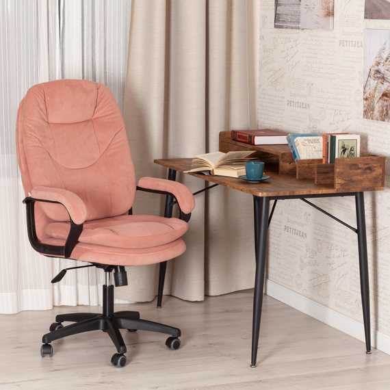 Кресло Комфорт Лт/Comfort Lt (22) флок , розовый, 137