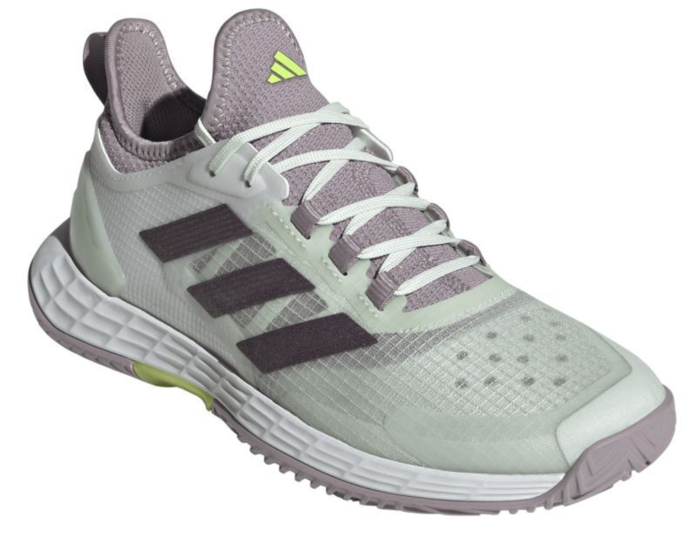 Женские Кроссовки теннисные Adidas Adizero Ubersonic 4.1 - cloud white/aurora met. S24/crystal jade S2