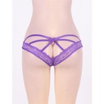 Стринги с доступом Purple Bow, 3XL
