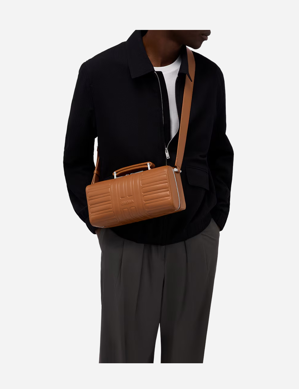 Сумка Rimowa Groove Cross-Body Leather Bag Large "Cognac brown"