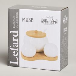 НАБОР ДЛЯ СПЕЦИЙ LEFARD "MUSE" 3 ПР. НА ДЕР.ПОДСТАВКЕ 15,5*15,5*10 СМ