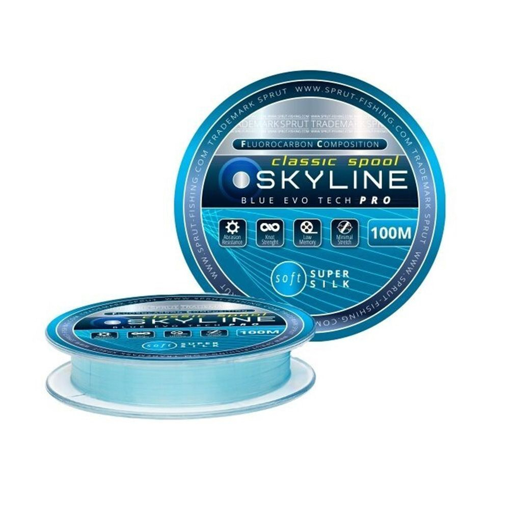 Леска для рыбалки Sprut SKYLINE EvoTech CLASSIC Blue (0,305mm/100m), 1 штука