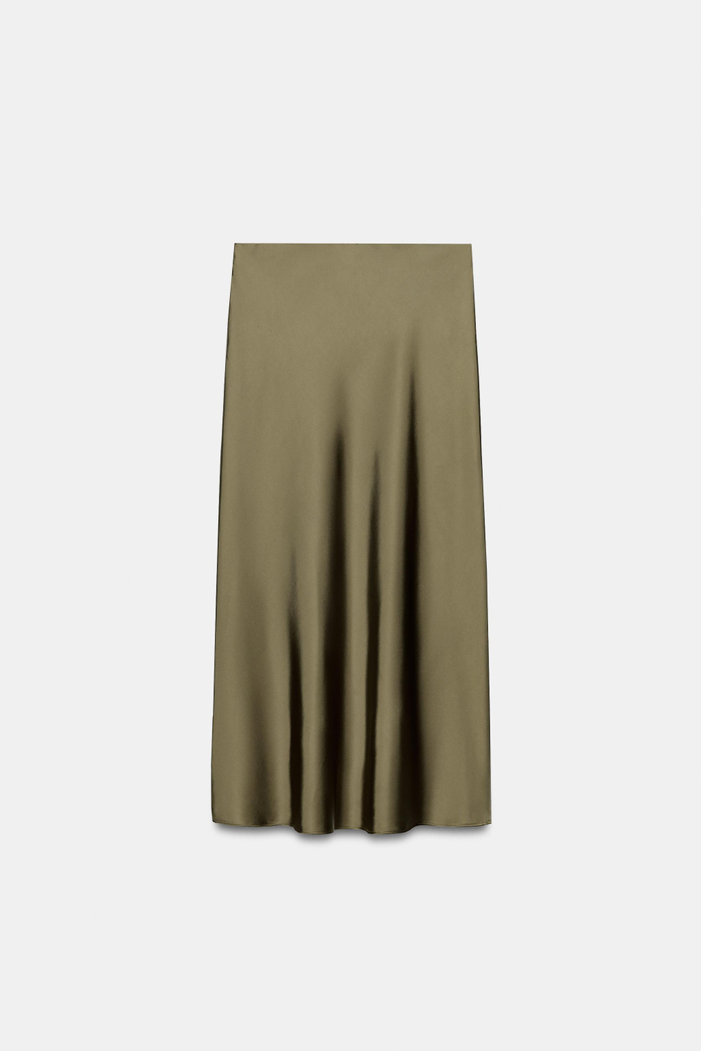 АТЛАСНАЯ ЮБКА МИДИ В ГОРОШЕК — ZARA