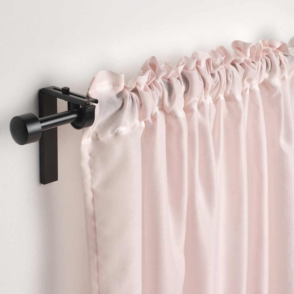 IKEA STENFRÖ  (ИКЕА СТЕНФРÖ)  -  Шторы, 2 шт, на ленте/розовые, 145x300 см