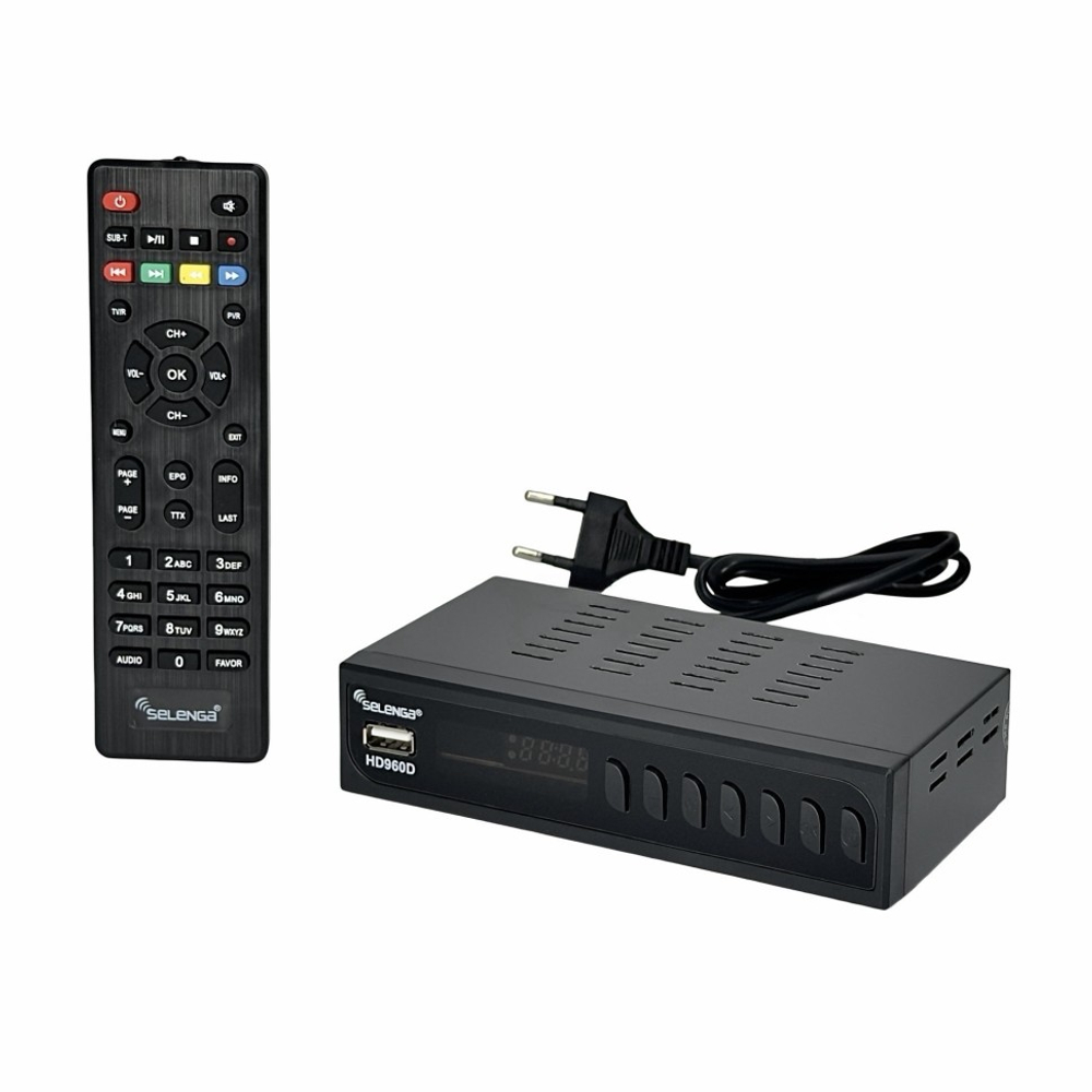 ТВ-приставка для приема цифрового телевидения Selenga HD960D