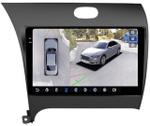 Магнитола для KIA Cerato 3 2013-2018 - FarCar BX280M-360 монитор 9.5" 2K QLED на Android 13, Быстрая, CarPlay, 4G SIM-слот, 4 камеры в комплекте