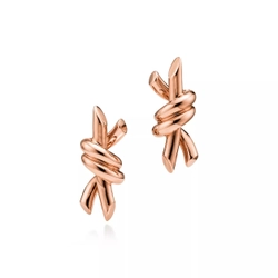 Серьги из розового золота 18k,Tiffany 💠Knot