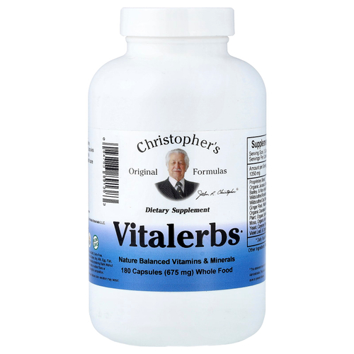 Christopher's Original Formulas, Vitalerbs, 180 капсул