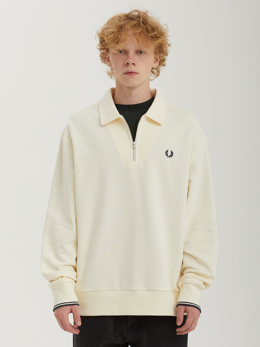 Мужская Толстовка (Half-zip) Half Zip Collared