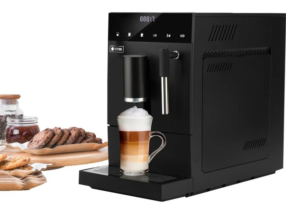Кофемашина Vitek Metropolis VT-8701 черный