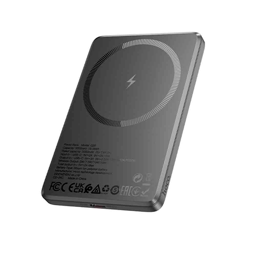 Портативный аккумулятор Hoco Q26, Joy, 5000mAh, PD20W, QC3.0, QI, Черный