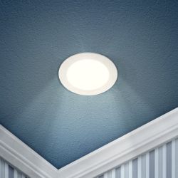Светильник светодиодный встраиваемый Даунлайт ЭРА LED 1-6-4K Slim панель 6Вт 4000К круглый | Downlight