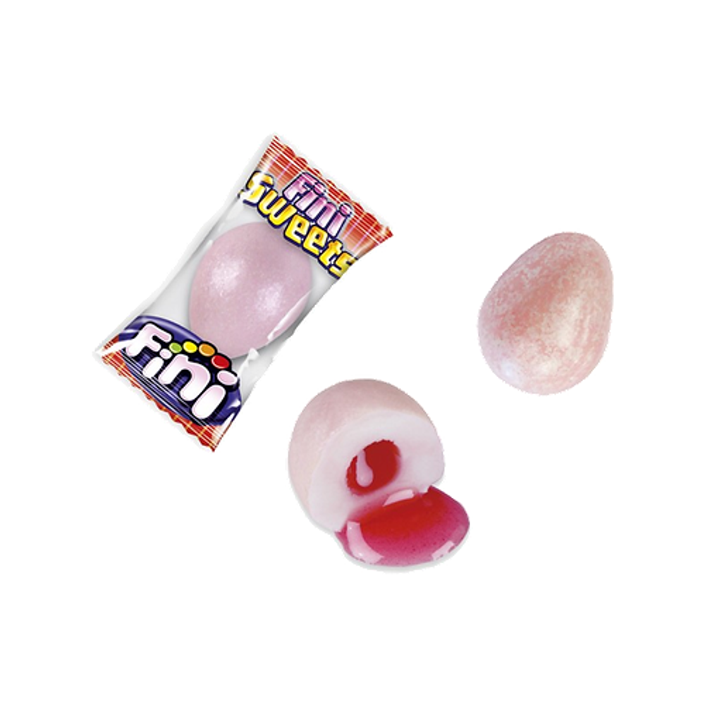 Fini Panna & Fragola жевательная резинка с жидкой начинкой 5г