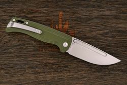 Нож складной CJRB J1932-GN Resource, клинок 105мм, сталь AR-RPM9, рукоять G10 оливковый