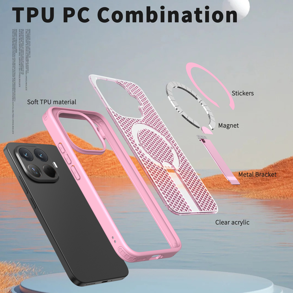Прозрачный чехол Mesh Pro Magnetic Case для Xiaomi 15T Pro