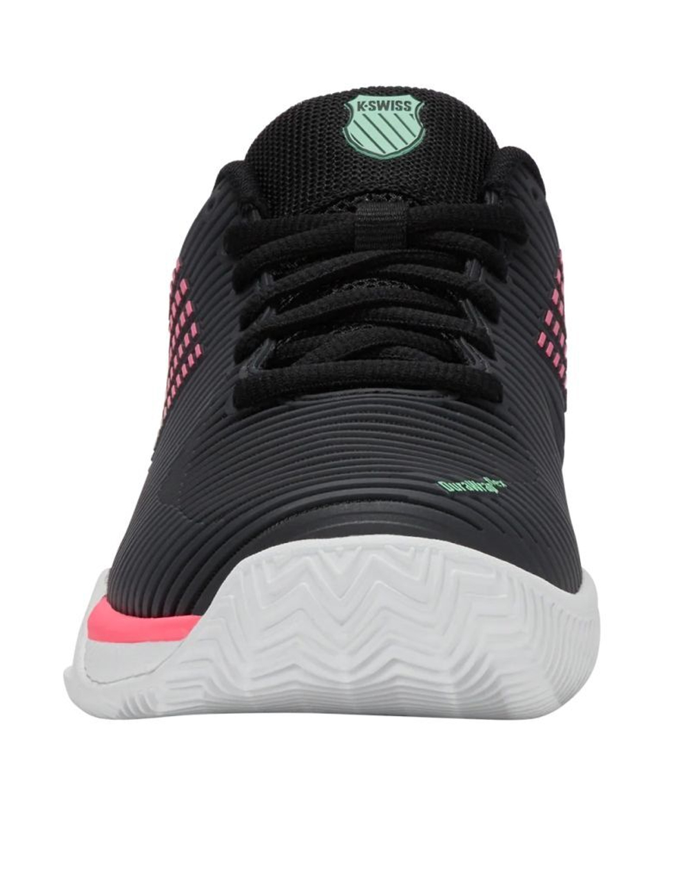Женские теннисные кроссовки K-Swiss Hypercourt Express 2 Clay - black/white/neon mint