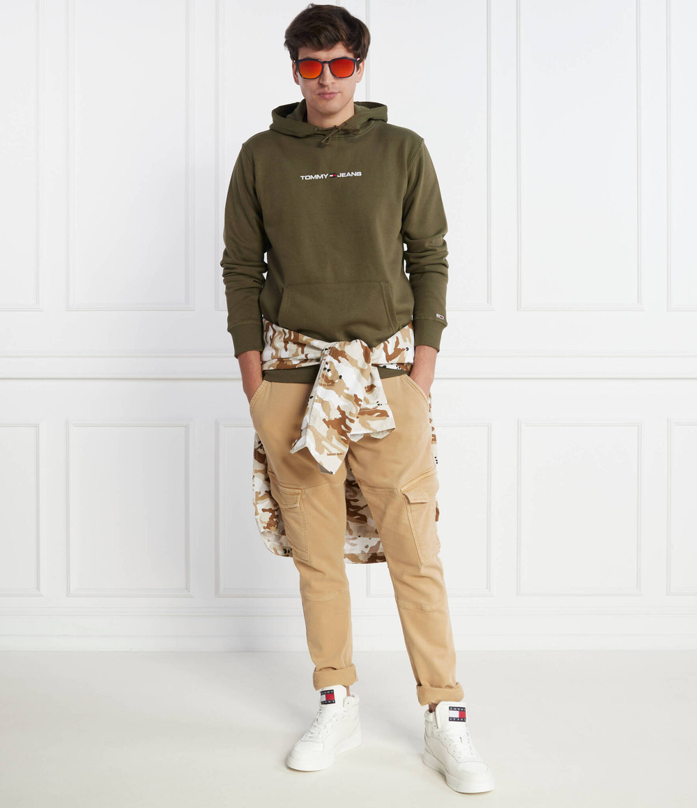 Худи LINEAR Tommy Jeans - зеленый(DM0DM18130)